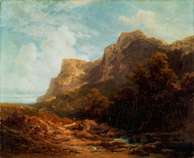 Bayerische Gebirgslandschaft von Carl Spitzweg